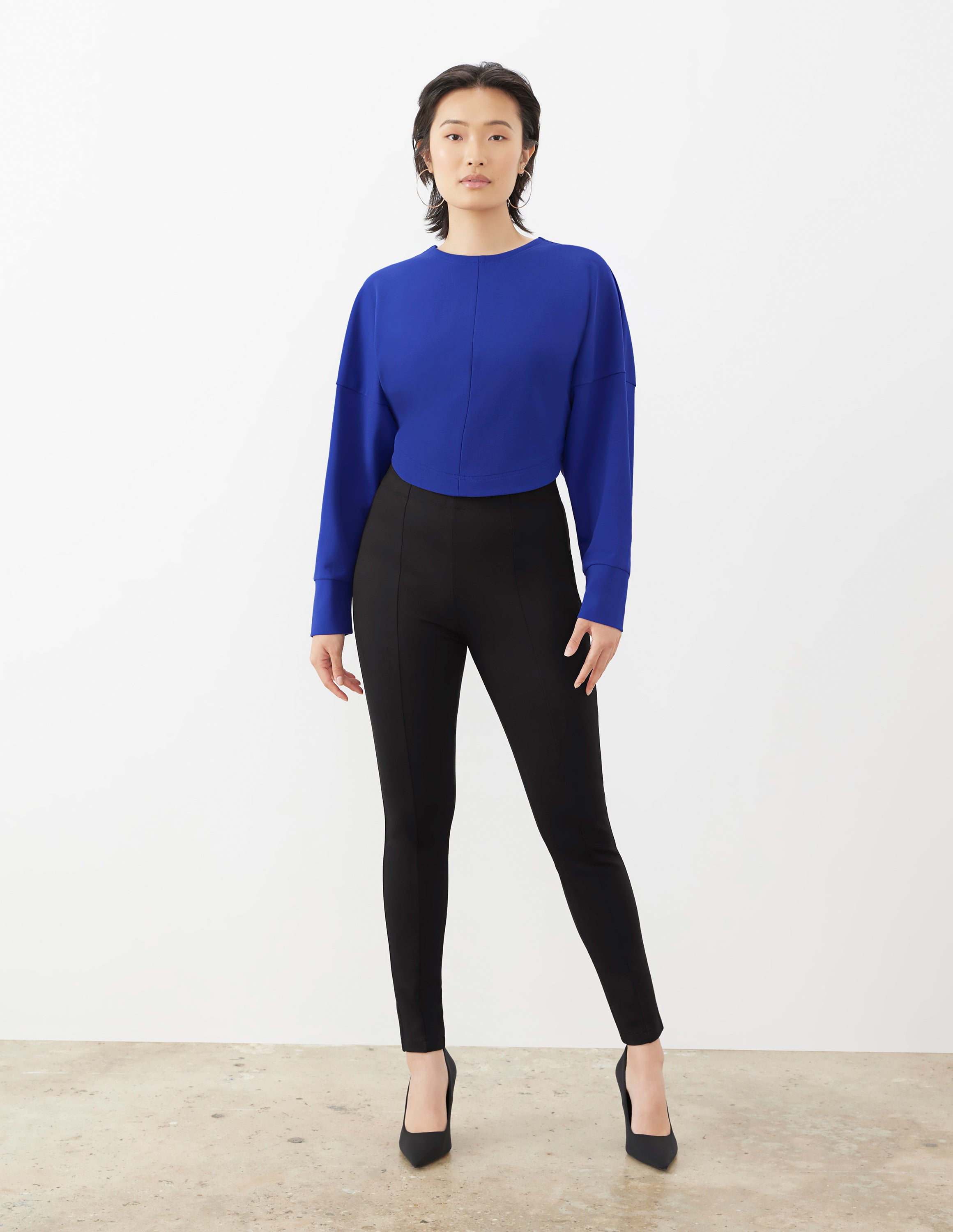 Pantalón ajustado para mujer GSTQ todo el día negro talla 1X - Imagen 10 de 12