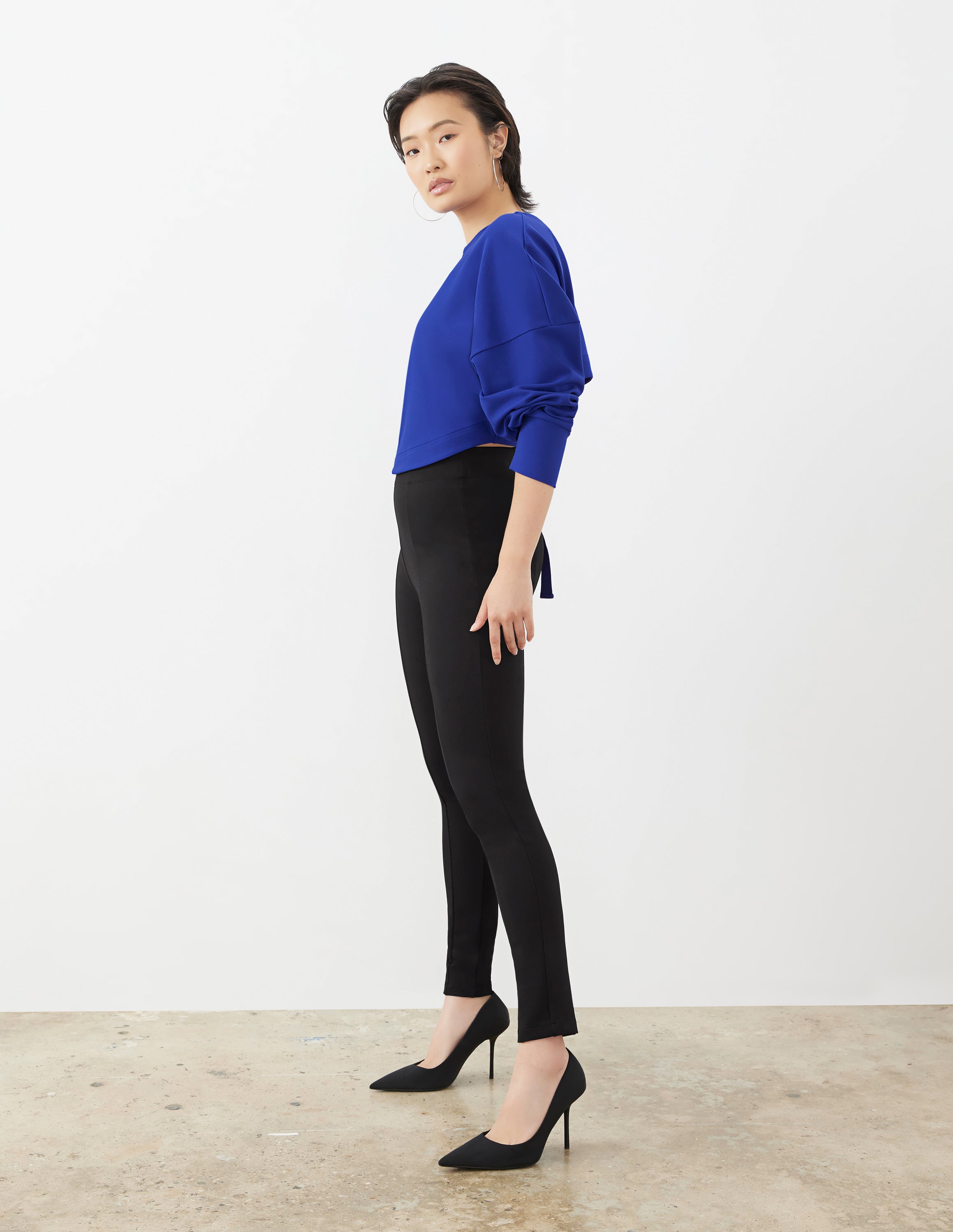 Pantalón ajustado para mujer GSTQ todo el día negro talla 1X - Imagen 11 de 12