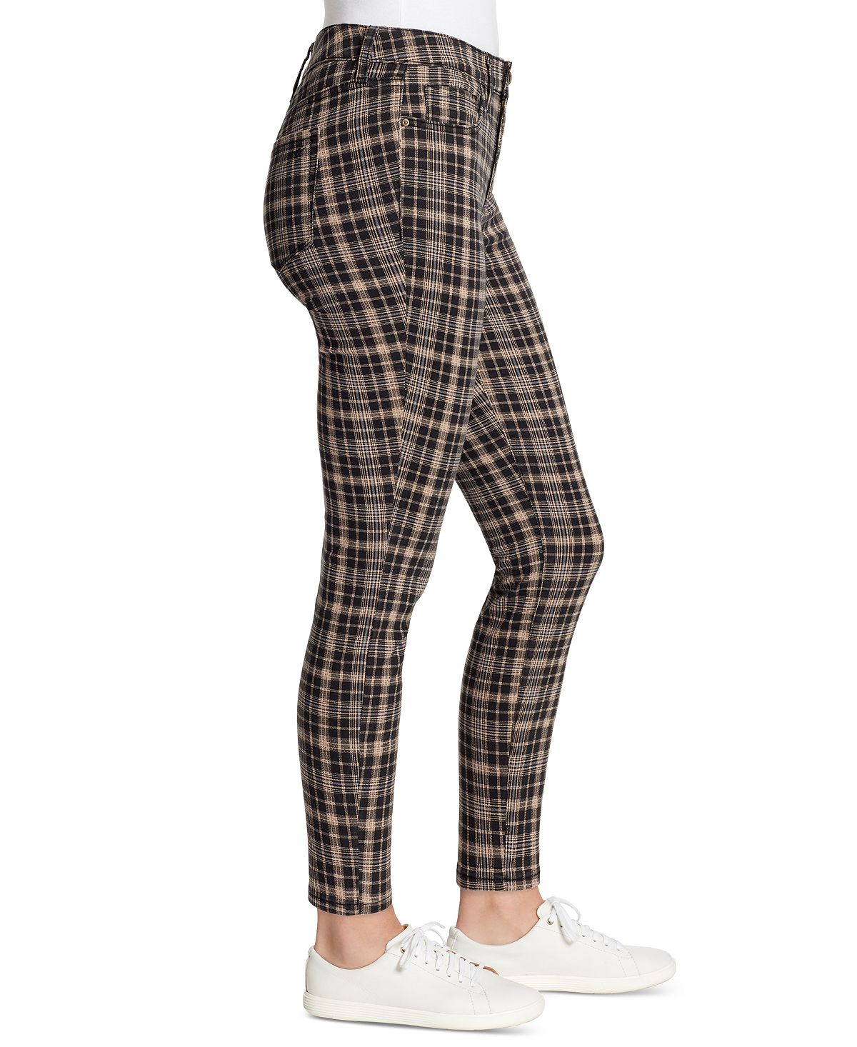 William Rast Women's Plaid Slim Straight Jeans Black Size 28 - Picture 9 of 12