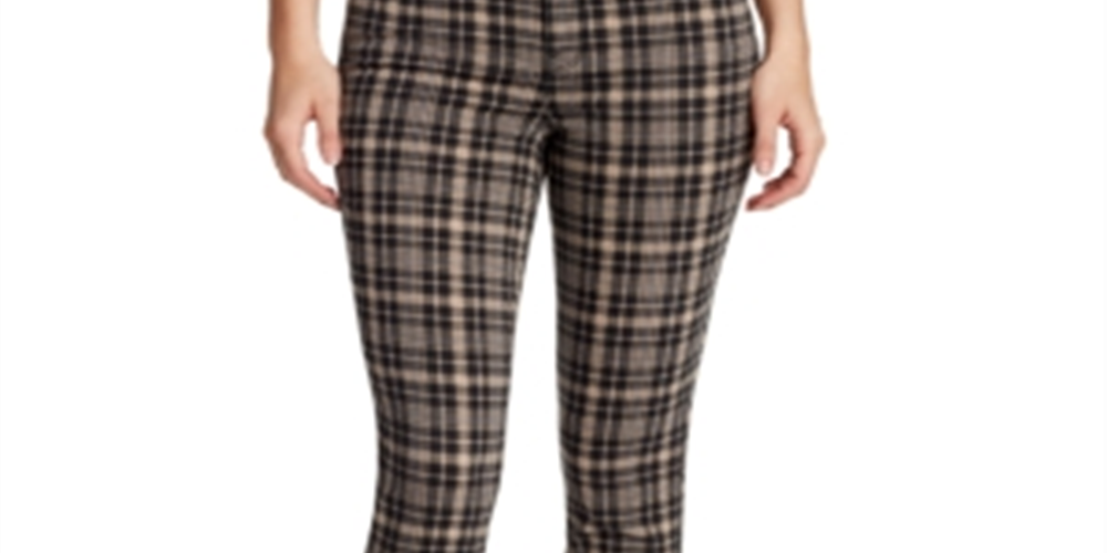 William Rast Women's Plaid Slim Straight Jeans Black Size 28 - Picture 11 of 12
